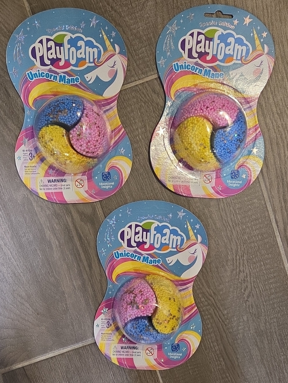 Playfoam Unicorn Mane- 3 pack